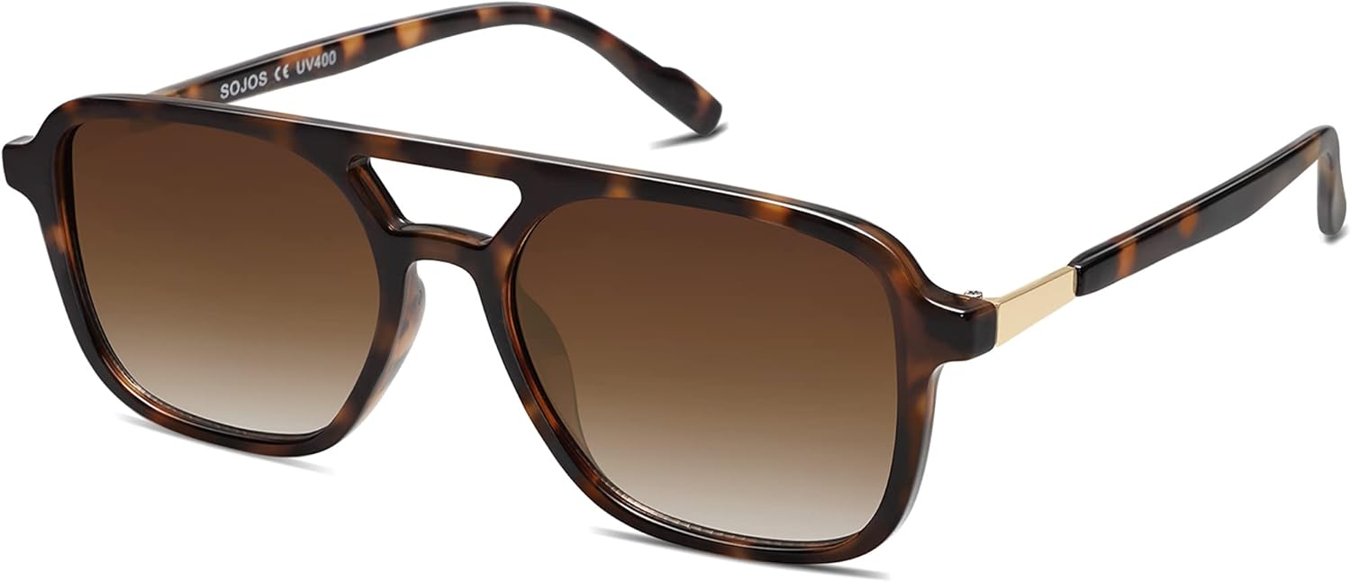 Trendy Retro Aviator Sunglasses