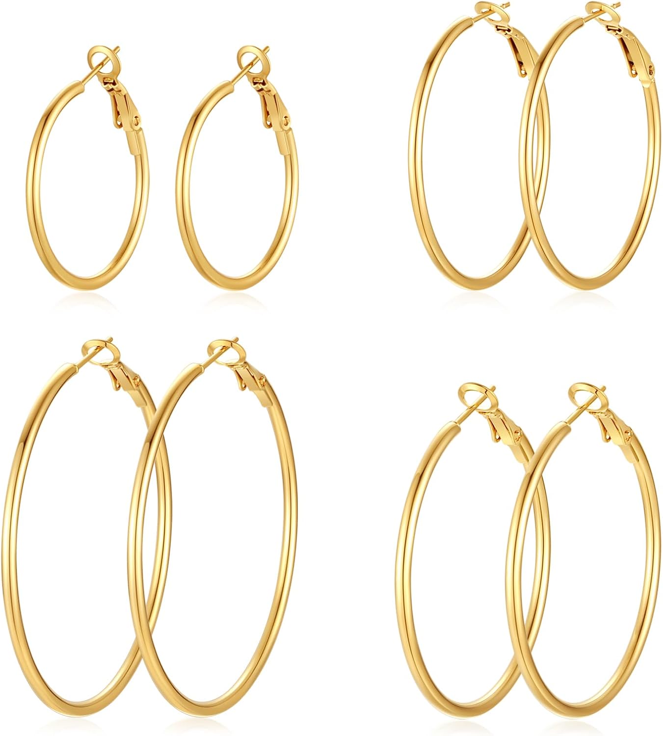 Stylish Hoop Earring Set