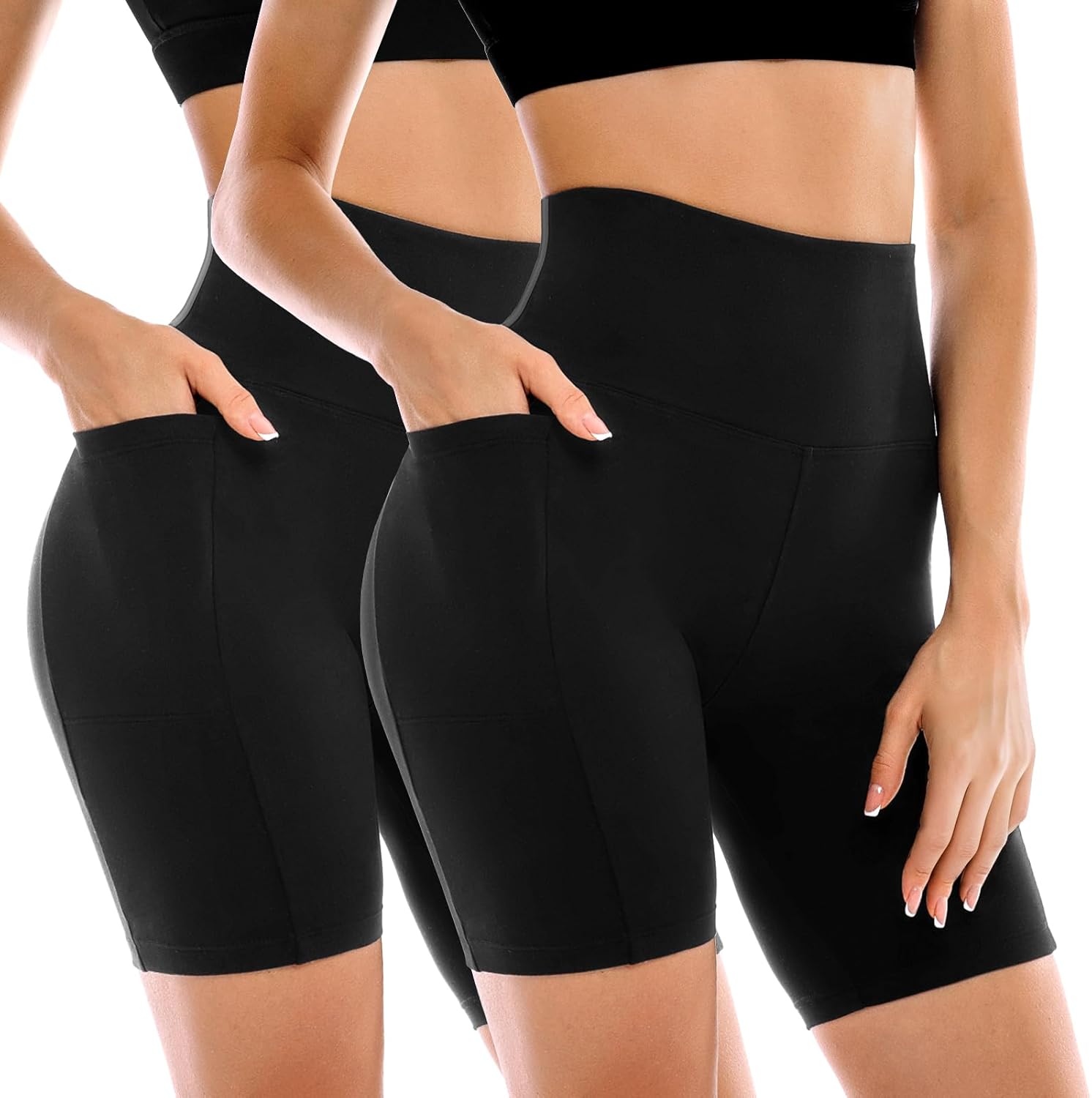 Comfort Fit Biker Shorts Duo