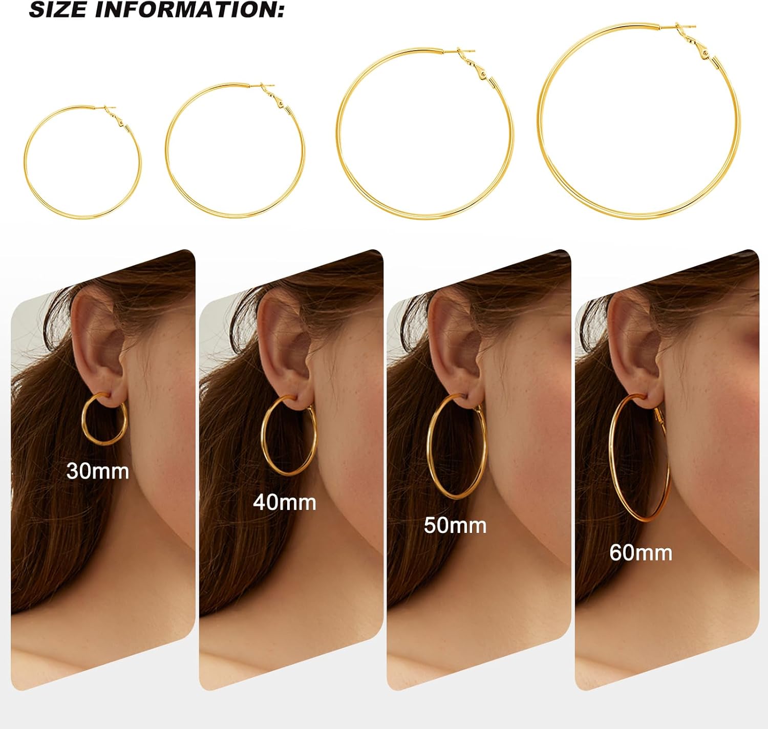 Stylish Hoop Earring Set