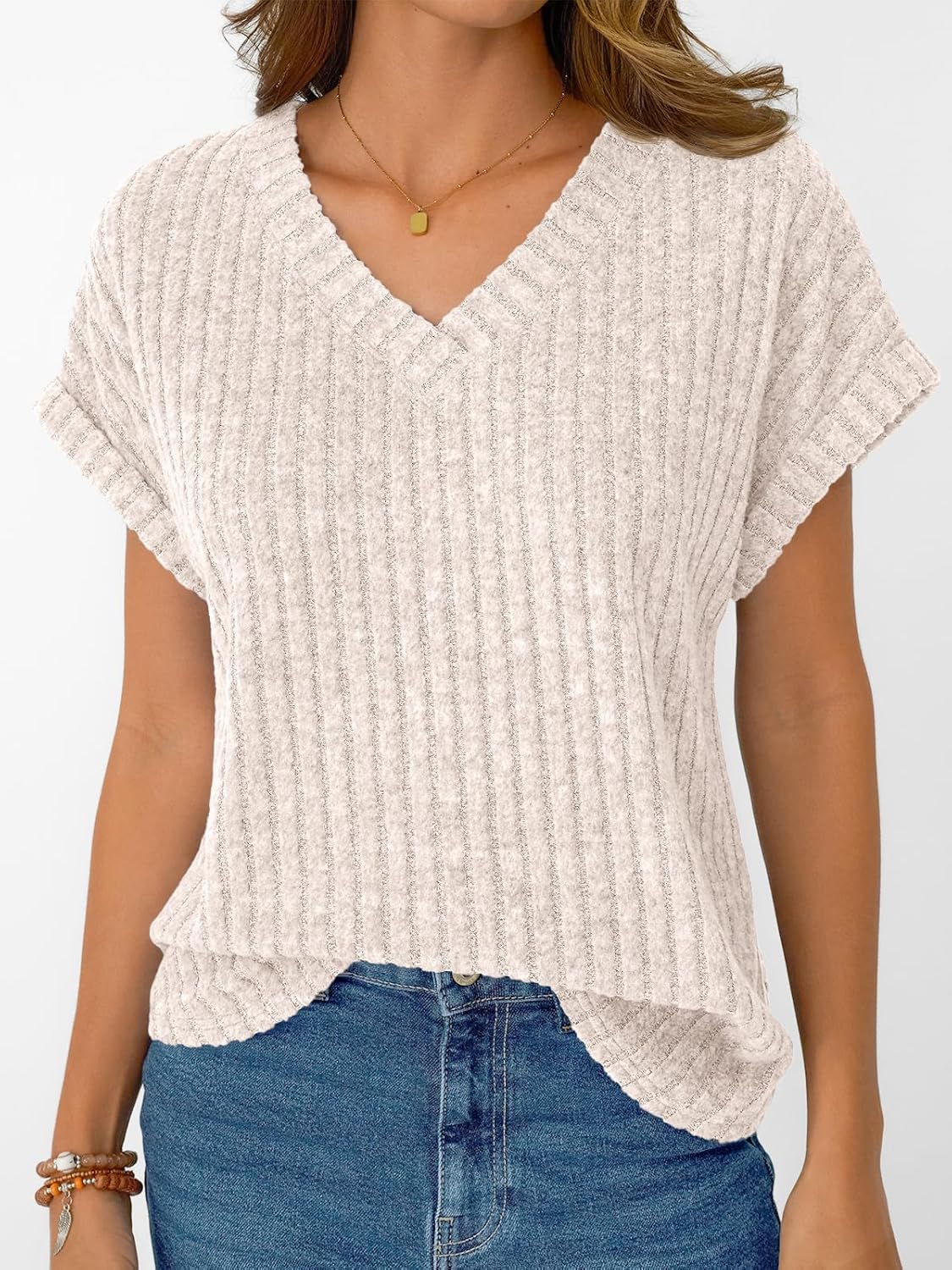 Chic Spring V-Neck Blouse