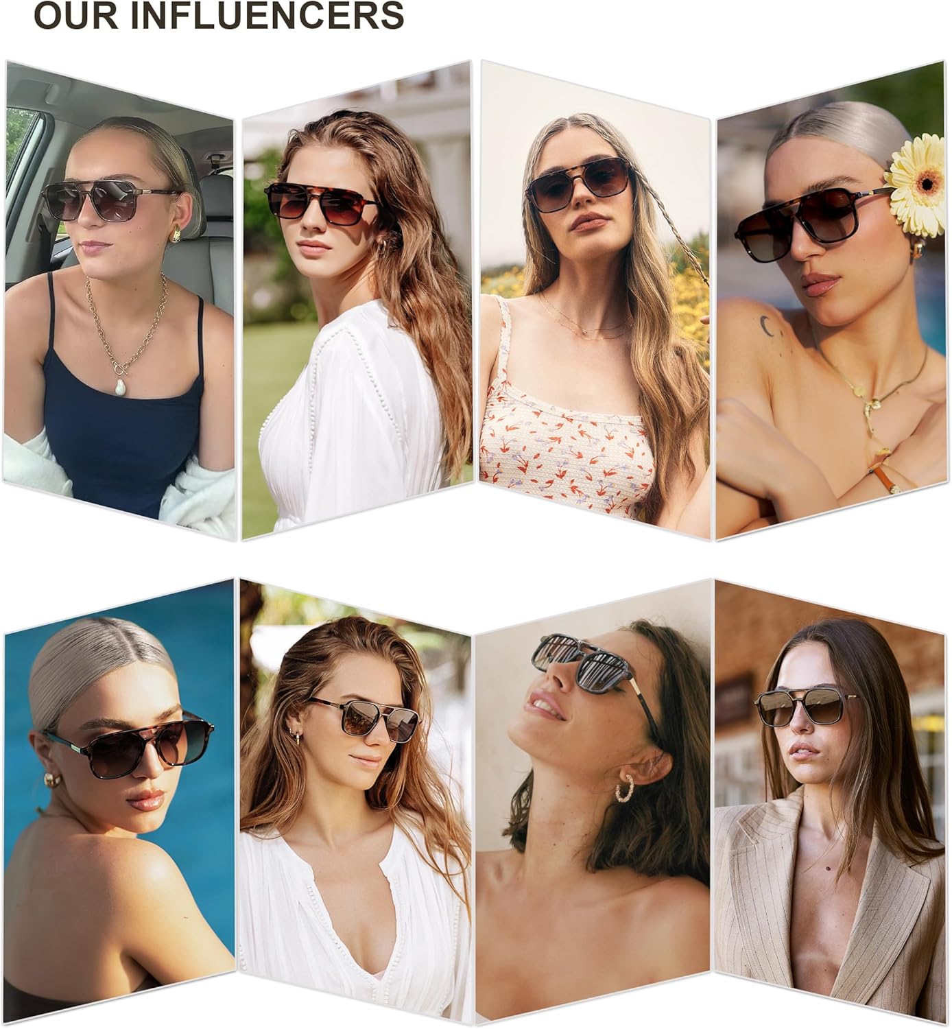 Trendy Retro Aviator Sunglasses